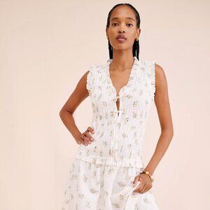 NWT: Rails Dion Floral Smocked Midi Dress